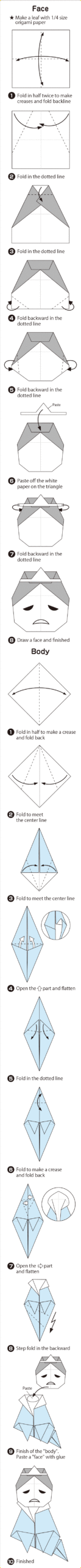 How to fold Yurei, step 1