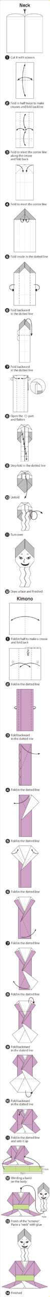 How to fold Rokurokubi, step 1