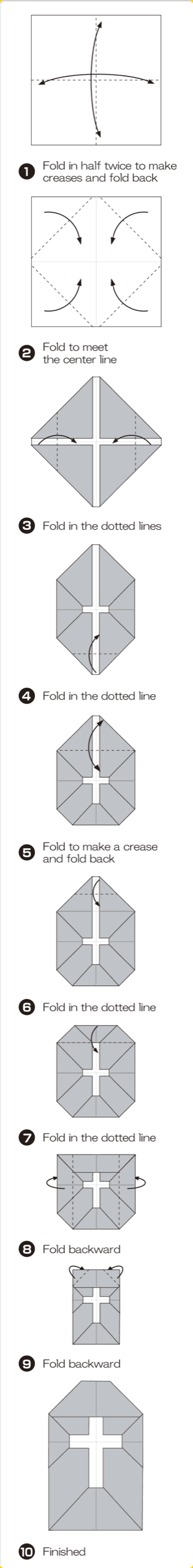 How to fold Grave, step 1