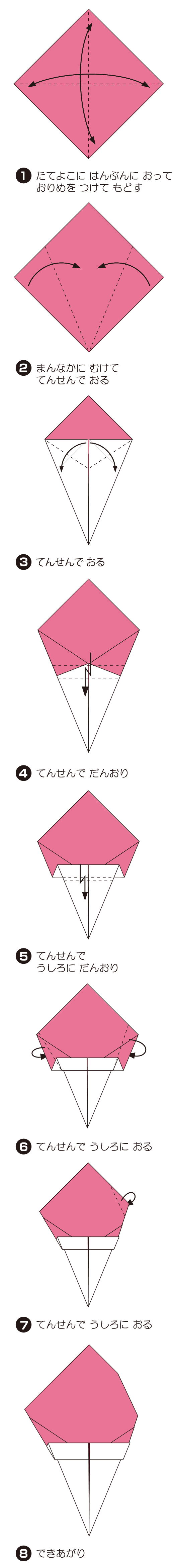 せいかの折り方 手順1