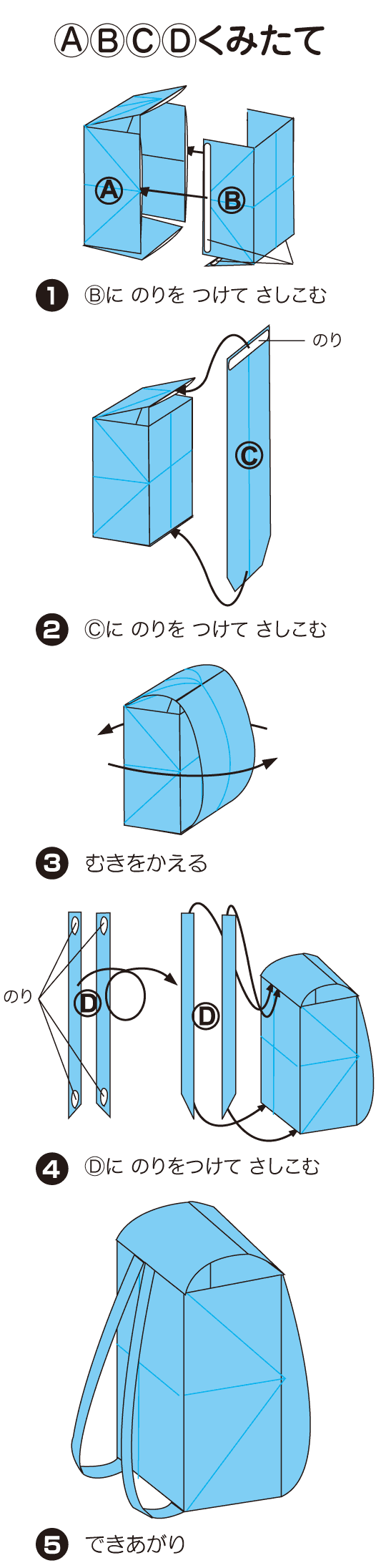 らんどせるの折り方 手順4