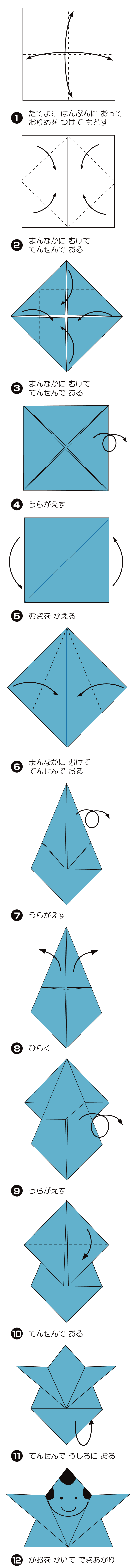How to fold 《伝承》ふくすけ, step 1