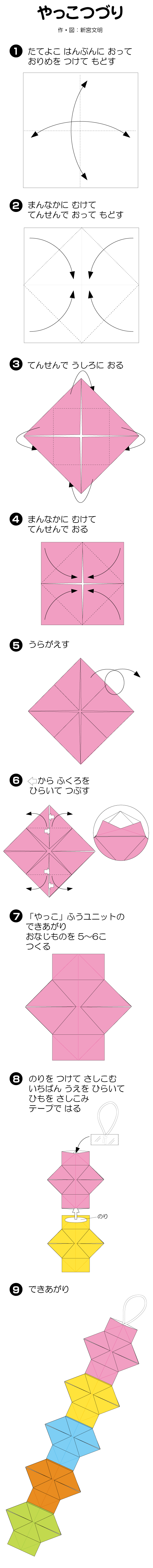 やっこつづりの折り方 手順1