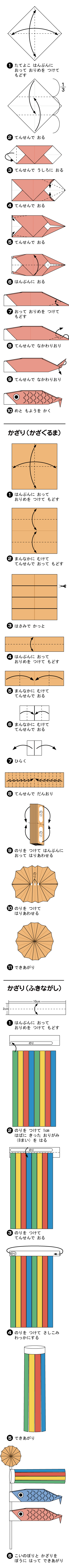 こいのぼり4の折り方 手順1