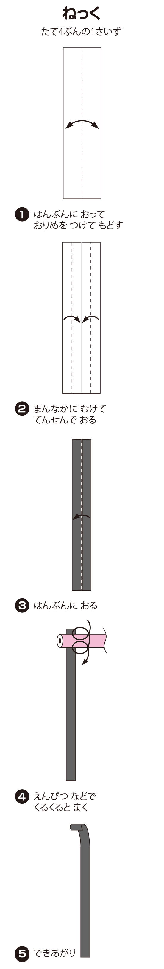 ばいおりんの折り方 手順2