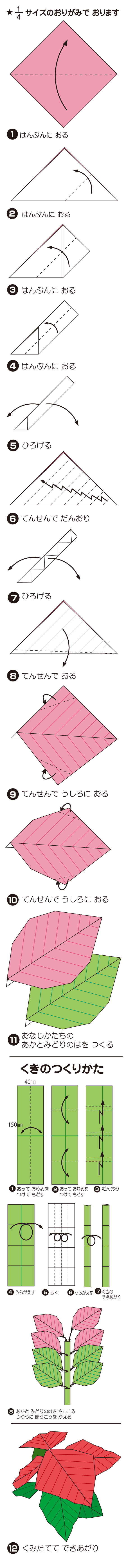 ぽいんせちあ２の折り方 手順1