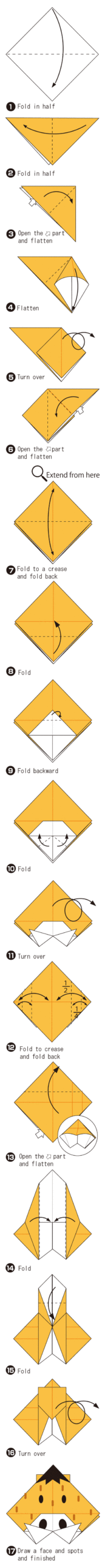 How to fold Boar(face), step 1