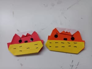 Origami folded by 月星陽