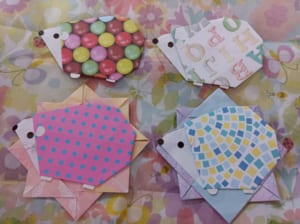 Origami folded by 月星陽