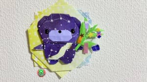七夕バージョンできました！
笹は切って貼ってるだけですが