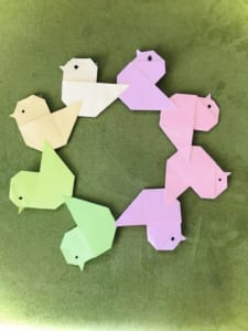 Origami folded by りんご