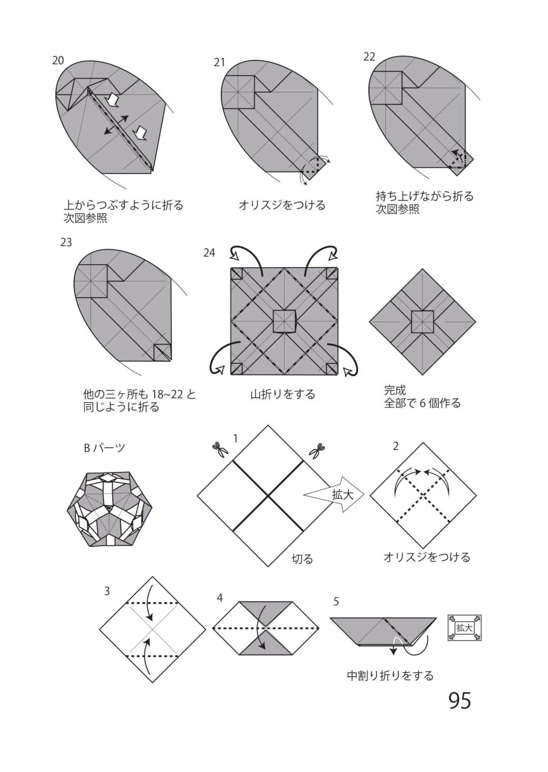 スセリの折り方 手順3