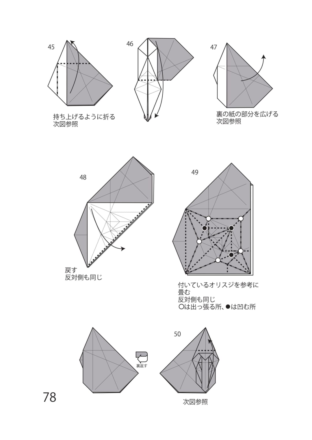 ウマ3の折り方 手順5