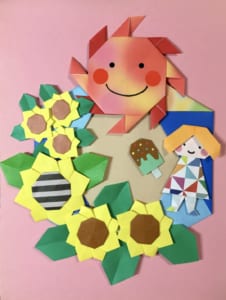 リースとしてワンピースちゃんと一緒に。アイスキャンディも可愛い