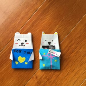 かわいくおれました❗️
お手紙を入れてもいいですね！