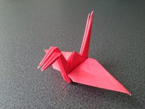 比翼の鳥（不切正方形一枚折り）