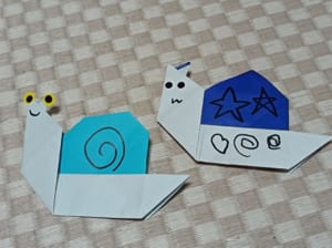 Origami folded by 月星陽