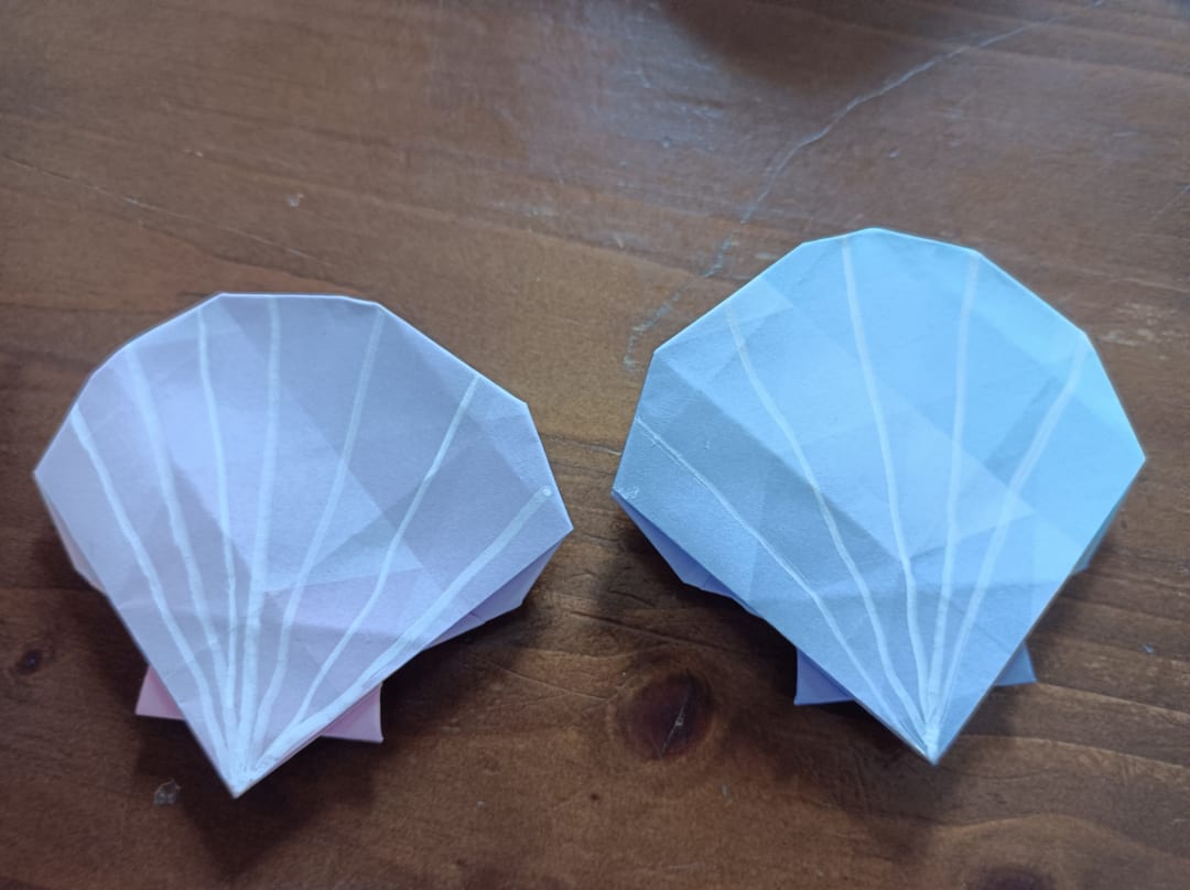 Origami folded by 月星陽