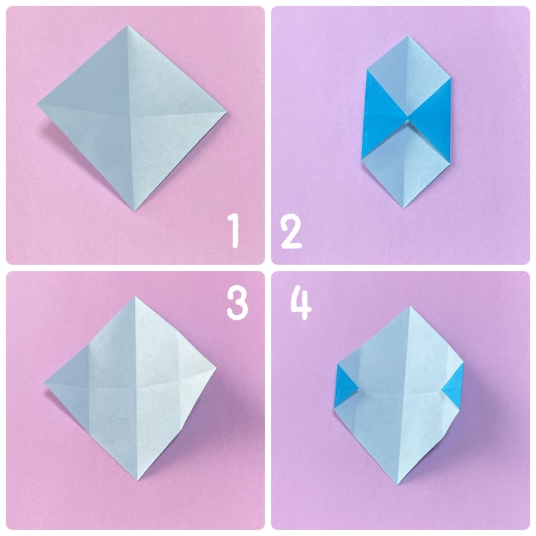 How to fold てるてるぼうず, step 1