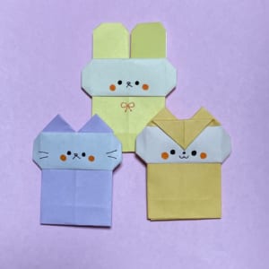 うさぎとねことハムスター