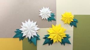 菊の花①八角形からの切り出し