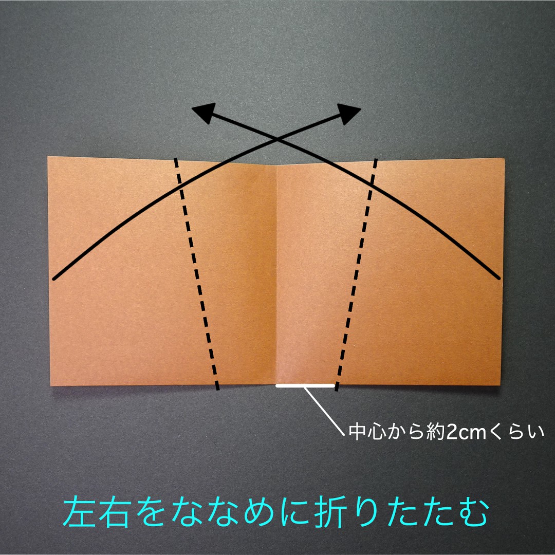 コーヒーカップの折り方 手順4